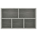 Bibliotecă/Dulap, gri beton, 50x25x80 cm, lemn prelucrat - WALTI WALTI