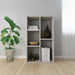 Bibliotecă/Dulap, gri beton, 50x25x80 cm, lemn prelucrat - WALTI WALTI