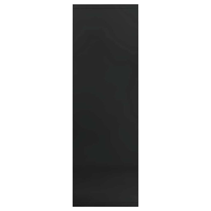 Bibliotecă/Servantă, negru extralucios, 50x25x80 cm, PAL WALTI