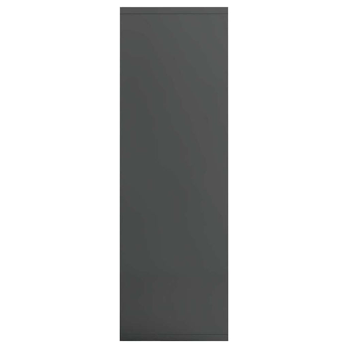 Bibliotecă/Servantă, gri extralucios, 50x25x80 cm, PAL WALTI