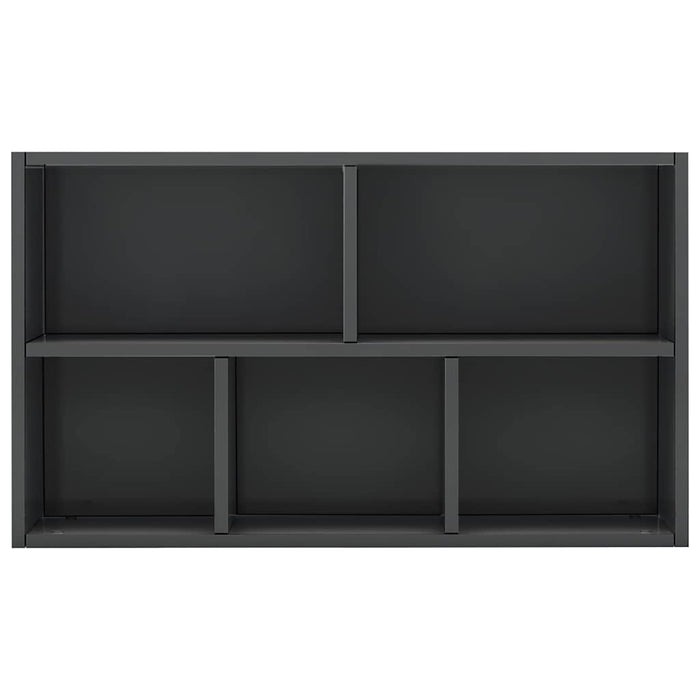 Bibliotecă/Servantă, gri extralucios, 50x25x80 cm, PAL WALTI