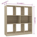 Bibliotecă, stejar sonoma, 97,5x29,5x100 cm, lemn prelucrat - WALTI WALTI