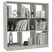 Bibliotecă, gri beton, 97,5x29,5x100 cm, lemn prelucrat - WALTI WALTI