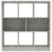 Bibliotecă, gri beton, 97,5x29,5x100 cm, lemn prelucrat - WALTI WALTI