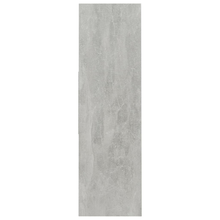 Bibliotecă, gri beton, 97,5x29,5x100 cm, lemn prelucrat - WALTI WALTI
