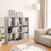 Bibliotecă, gri beton, 97,5x29,5x100 cm, lemn prelucrat - WALTI WALTI