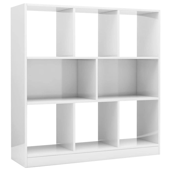 Bibliotecă, alb extralucios, 97,5x29,5x100 cm, lemn prelucrat WALTI