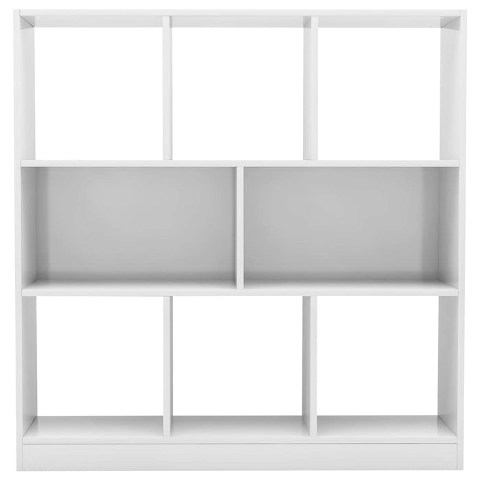 Bibliotecă, alb extralucios, 97,5x29,5x100 cm, lemn prelucrat WALTI