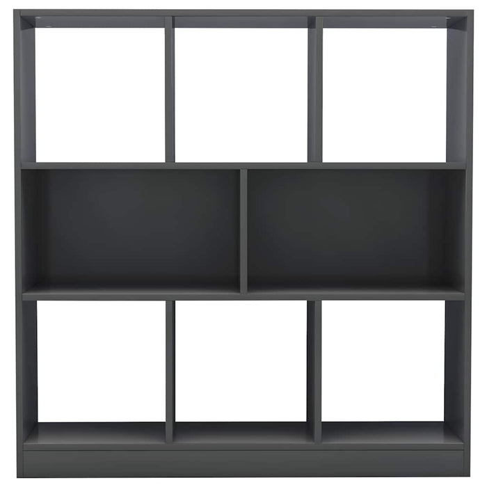 Bibliotecă, gri extralucios, 97,5x29,5x100 cm, PAL WALTI