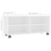Dulap TV cu rotile, alb, 90x35x35, lemn prelucrat - WALTI WALTI