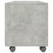 Dulap TV cu rotile, gri beton, 90x35x35, lemn prelucrat - WALTI WALTI