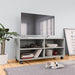 Dulap TV cu rotile, gri beton, 90x35x35, lemn prelucrat - WALTI WALTI