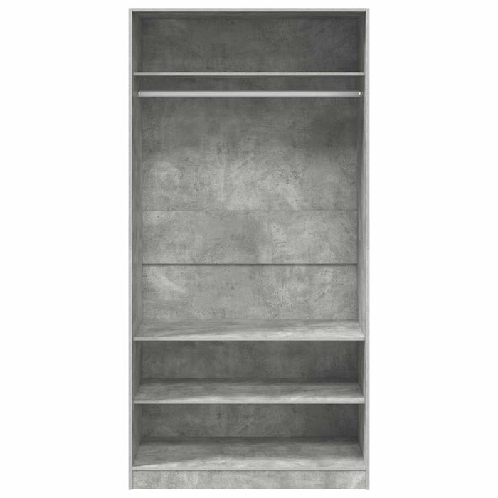Șifonier, gri beton, 100x50x200 cm, PAL - WALTI WALTI