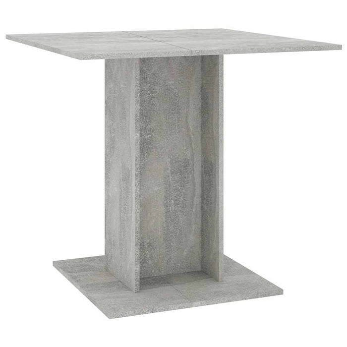 Masă de bucătărie, gri beton, 80x80x75 cm, lemn prelucrat - WALTI WALTI