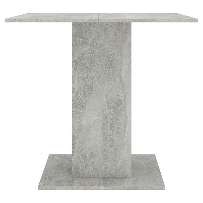Masă de bucătărie, gri beton, 80x80x75 cm, lemn prelucrat - WALTI WALTI