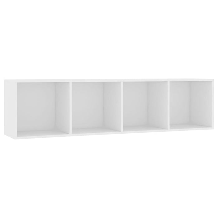Bibliotecă/Comodă TV, alb, 143x30x36 cm - WALTI WALTI