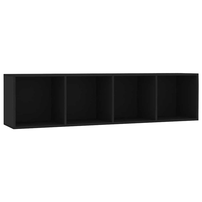 Bibliotecă/Comodă TV, negru, 143x30x36 cm WALTI