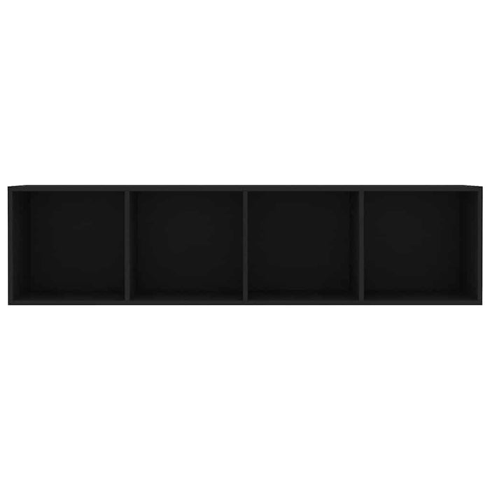 Bibliotecă/Comodă TV, negru, 143x30x36 cm WALTI