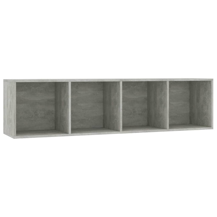 Bibliotecă/Comodă TV, gri beton, 143x30x36 cm - WALTI WALTI