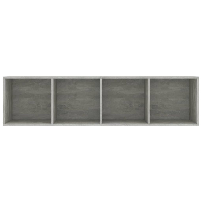 Bibliotecă/Comodă TV, gri beton, 143x30x36 cm - WALTI WALTI