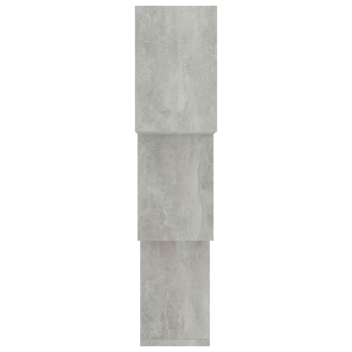 Rafturi de perete, cub, gri beton, 68x15x68 cm, lemn prelucrat - WALTI WALTI