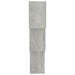 Rafturi de perete, cub, gri beton, 68x15x68 cm, lemn prelucrat - WALTI WALTI