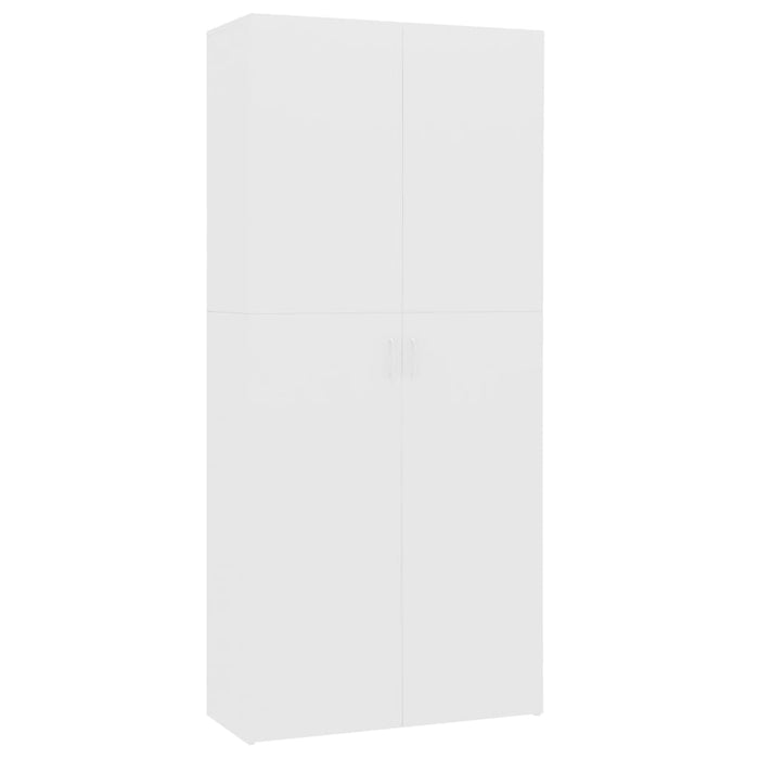Pantofar, alb, 80x35,5x180 cm, lemn prelucrat - WALTI WALTI