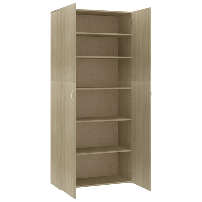 Pantofar, stejar sonoma, 80x35,5x180 cm, lemn prelucrat - WALTI WALTI