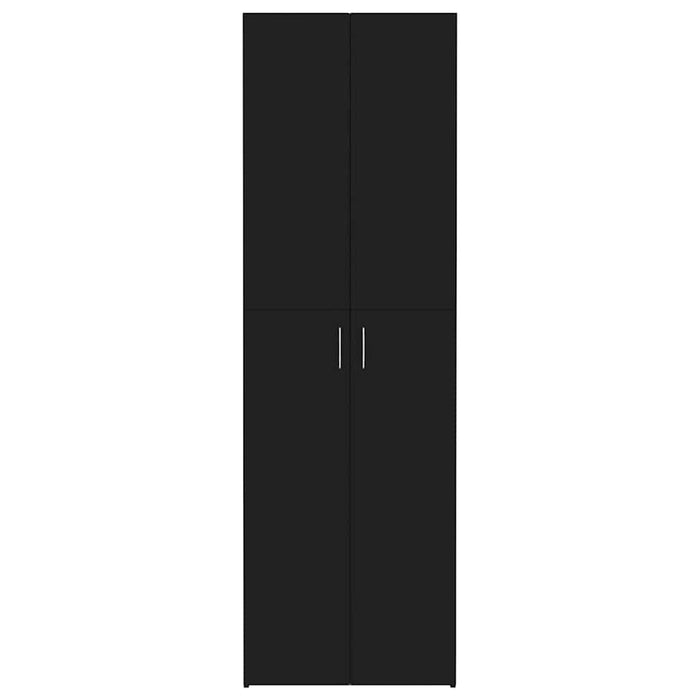 Dulap de birou, negru, 60x32x190 cm, lemn prelucrat WALTI