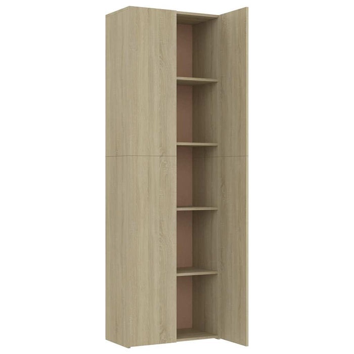 Dulap de birou, stejar sonoma, 60x32x190 cm, lemn prelucrat WALTI