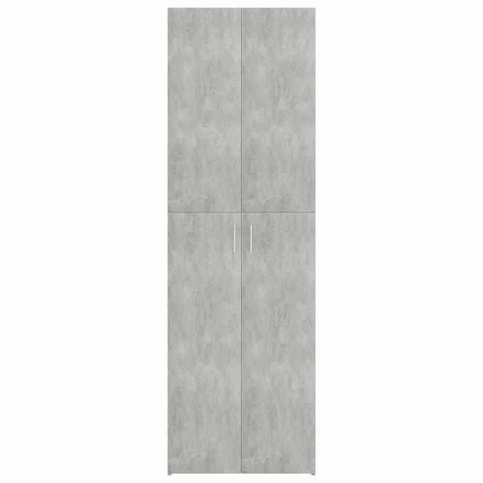 Dulap de birou, gri beton, 60x32x190 cm, lemn prelucrat WALTI