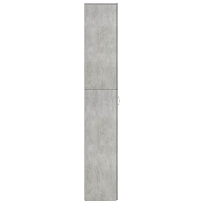 Dulap de birou, gri beton, 60x32x190 cm, lemn prelucrat WALTI