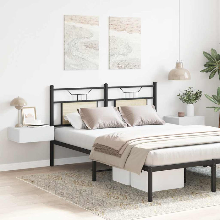 Noptiere suspendate, 2 buc., alb, 40x30x15 cm, lemn prelucrat - WALTI WALTI