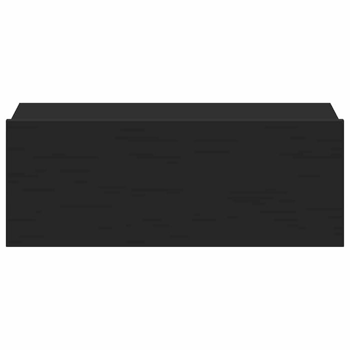 Noptieră suspendată, negru, 40x30x15 cm, lemn prelucrat WALTI