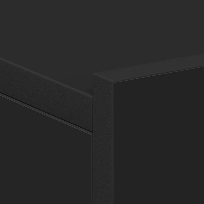 Noptiere suspendate, 2 buc., negru, 40x30x15 cm, lemn prelucrat WALTI