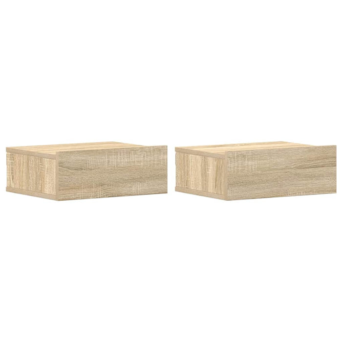Noptiere suspendate, 2 buc., stejar sonoma, 40x30x15 cm - WALTI WALTI