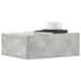 Noptieră suspendată, gri beton, 40x30x15 cm, lemn prelucrat - WALTI WALTI