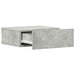 Noptieră suspendată, gri beton, 40x30x15 cm, lemn prelucrat - WALTI WALTI