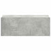 Noptieră suspendată, gri beton, 40x30x15 cm, lemn prelucrat - WALTI WALTI