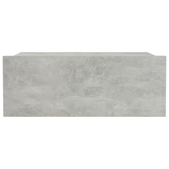 Noptiere suspendate 2 buc. gri beton 40x30x15 cm lemn prelucrat - WALTI WALTI