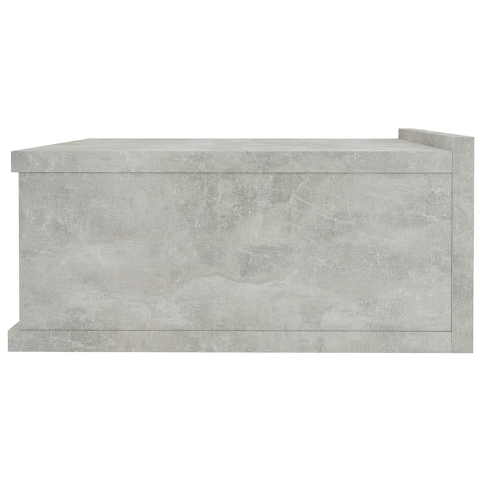 Noptiere suspendate 2 buc. gri beton 40x30x15 cm lemn prelucrat - WALTI WALTI