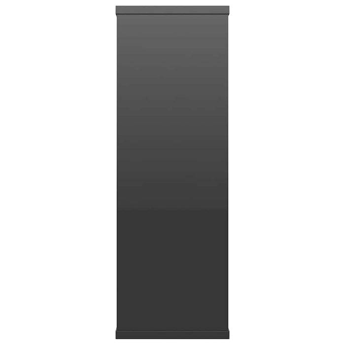 Rafturi de perete, negru extralucios, 104x20x58,5 cm WALTI