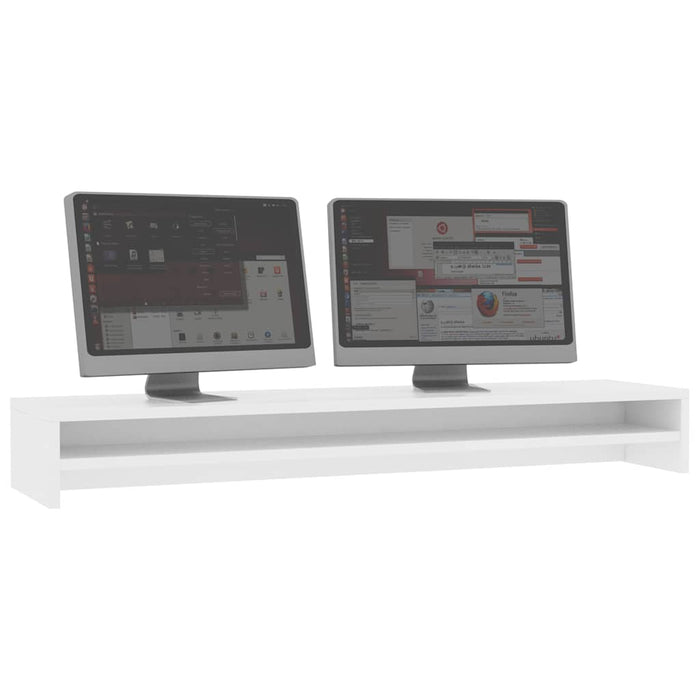 Suport monitor, alb, 100x24x13 cm, lemn prelucrat WALTI