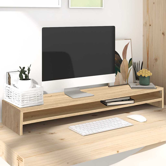 Suport monitor, stejar Sonoma, 100 x 24 x 13 cm, lemn prelucrat WALTI