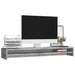 Suport monitor, gri beton, 100x24x13 cm, lemn prelucrat - WALTI WALTI