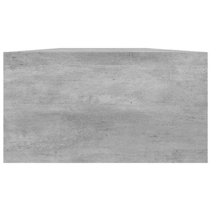 Suport monitor, gri beton, 100x24x13 cm, lemn prelucrat - WALTI WALTI