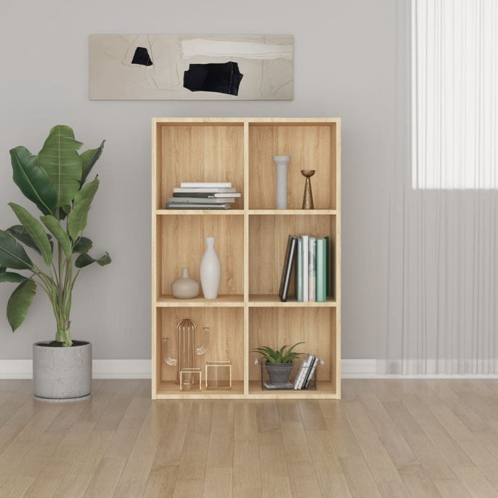Bibliotecă/Servantă, stejar sonoma, 66x30x98 cm, PAL WALTI