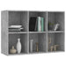 Bibliotecă/Servantă, gri beton, 66x30x98 cm, PAL - WALTI WALTI