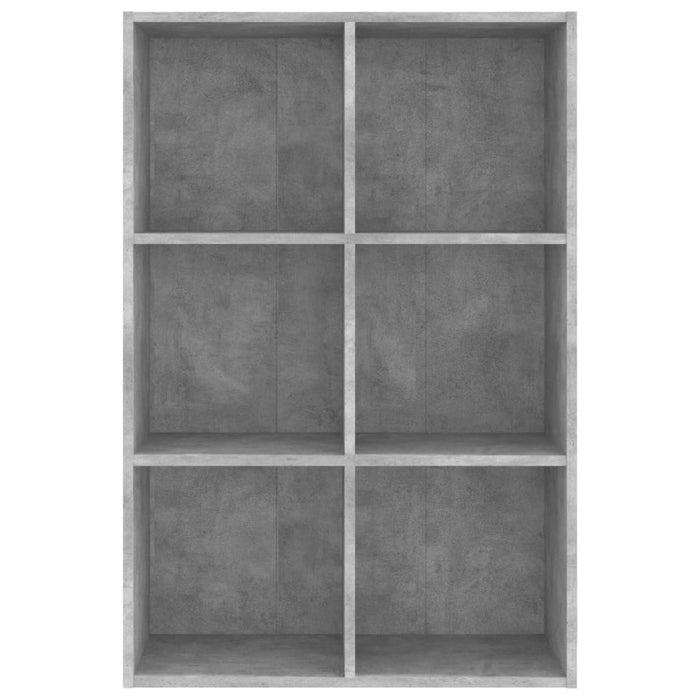 Bibliotecă/Servantă, gri beton, 66x30x98 cm, PAL - WALTI WALTI