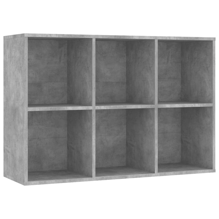 Bibliotecă/Servantă, gri beton, 66x30x98 cm, PAL - WALTI WALTI